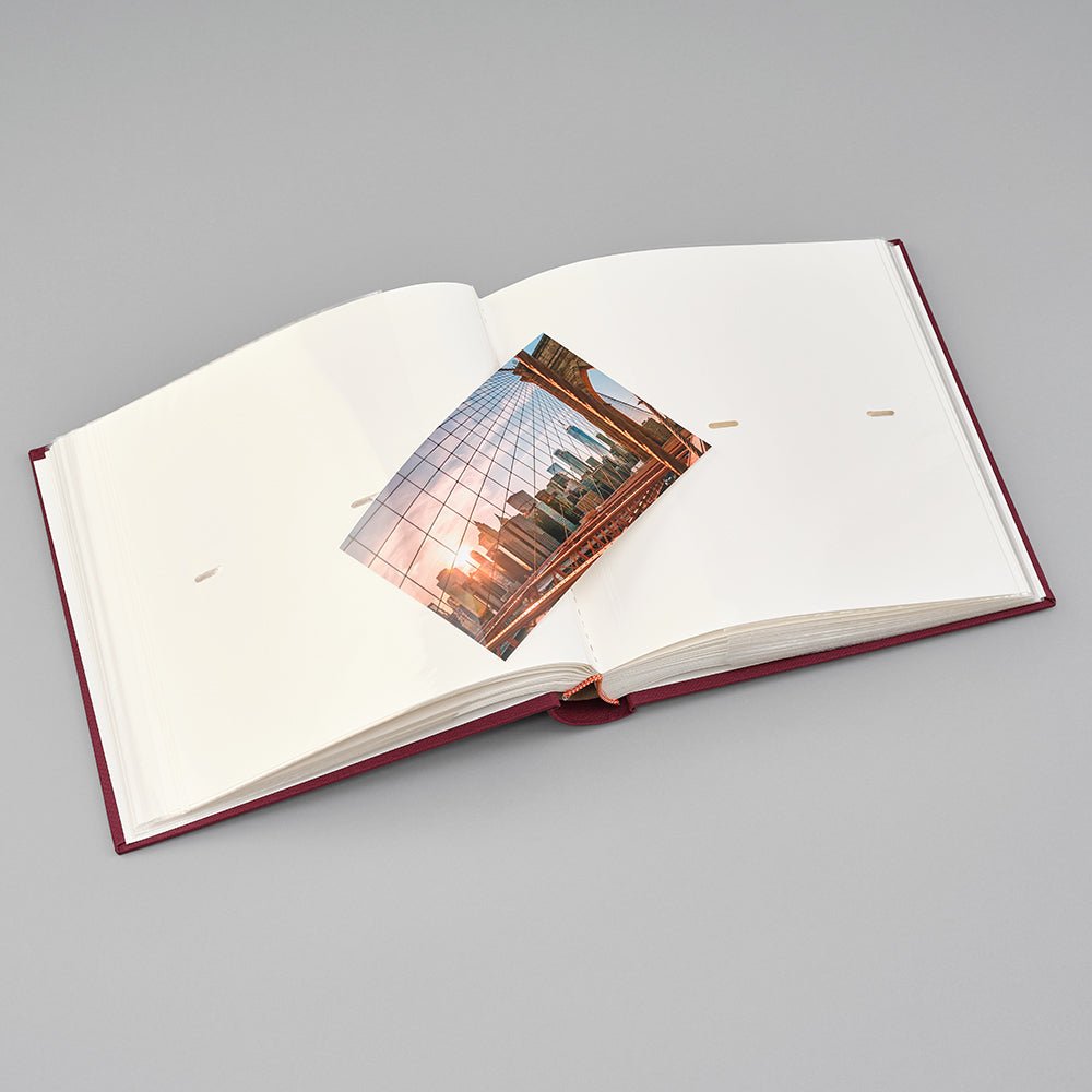 Album photo SEMIKOLON Classic Pocket - 23 x 22 cm - 200 pochettes - Burgundy - 