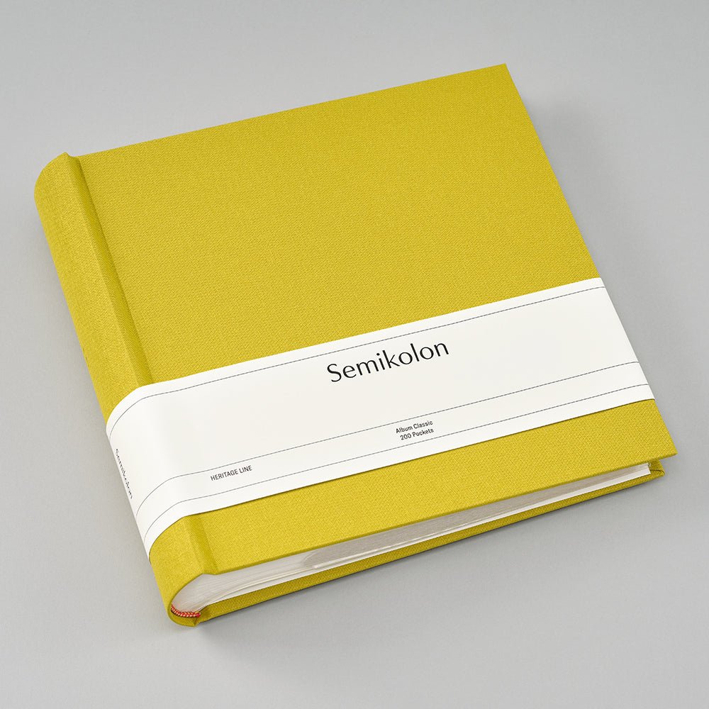 Album photo SEMIKOLON Classic Pocket - 23 x 22 cm - 200 pochettes - Matcha - 