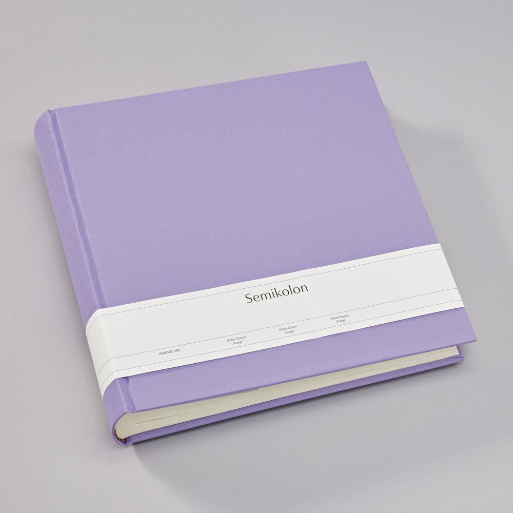Album photo SEMIKOLON Classic XLarge - 32 x 31 cm - 130 pages - Lilac Silk - 