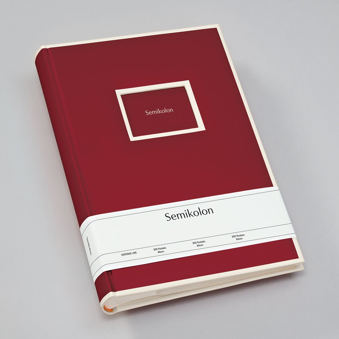 Album photo SEMIKOLON Pocket - 32.8 x 22.5 cm - 300 pochettes - Burgundy - 4250053691618