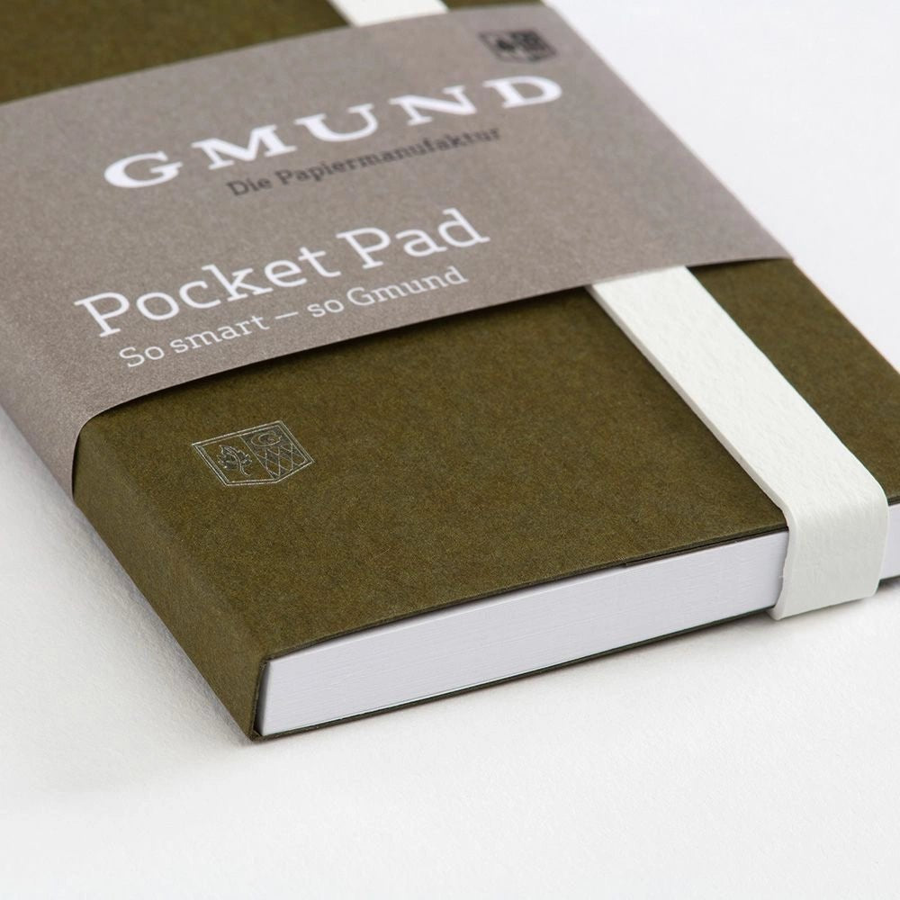 Bloc - notes GMUND Pocket Pad - 6,7 x 13,8 cm - Uni - Olive - 4049574038794