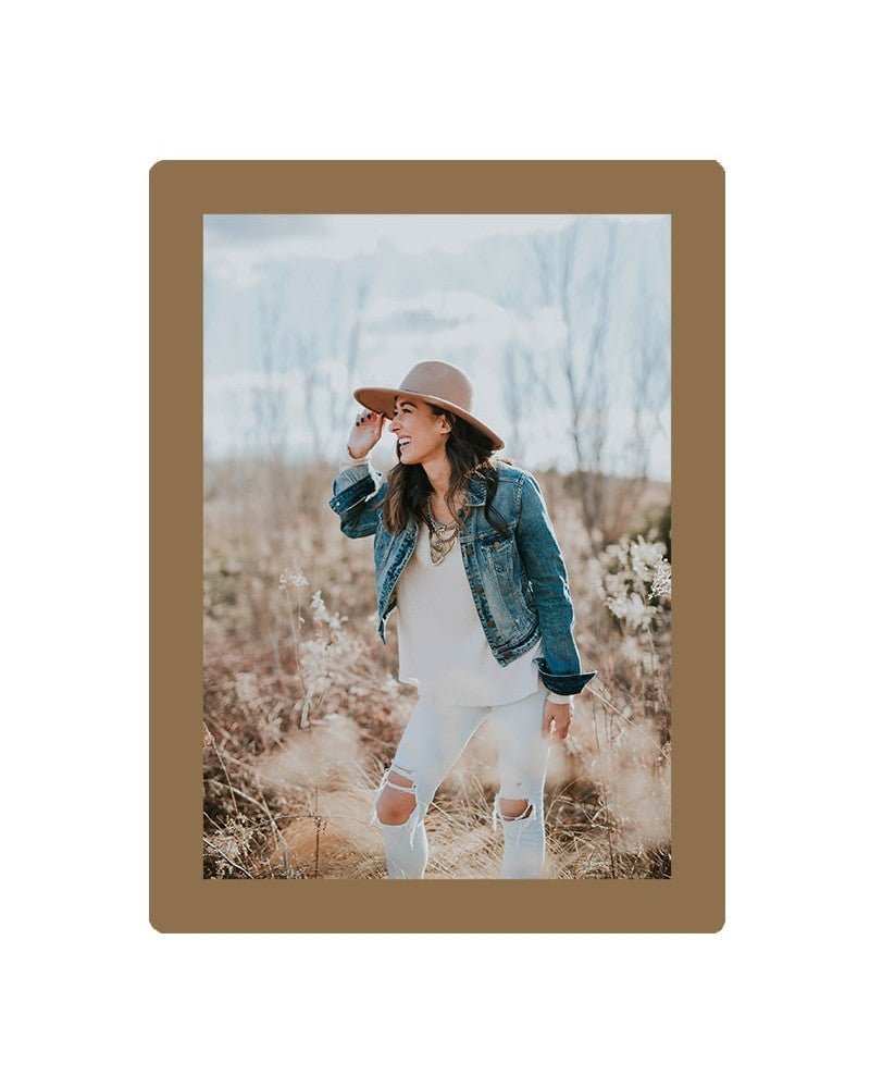 Cadre photo SLIMPYX adhésif - 10 x 15 cm - Nubuck brown - 