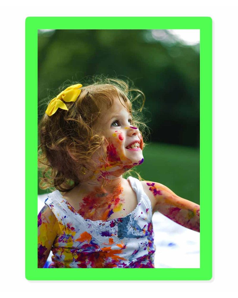 Cadre photo SLIMPYX adhésif - 20 x 30 cm - Vert fluo - 3683080258362