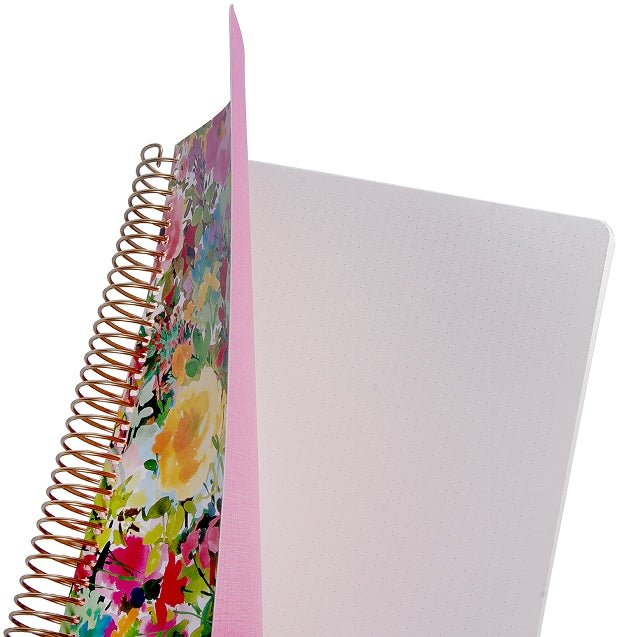 Carnet à spirale ARTEBENE - A5 - Pointillé - Floral - 240p - 4035461317547