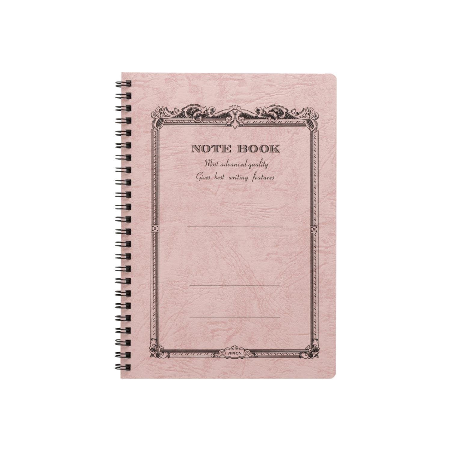 Carnet APICA CD Twing Ring Notebook - A5 - Ligné - Peach - 4970090337354
