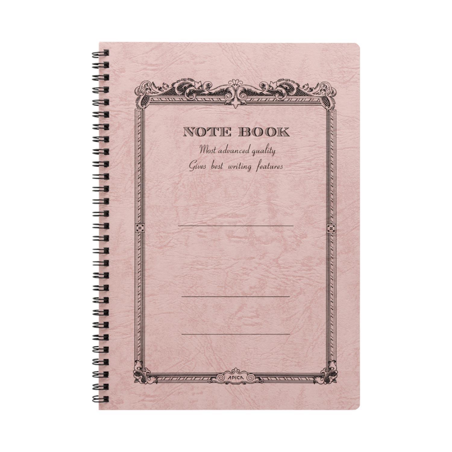 Carnet APICA CD Twing Ring Notebook - B5 - Ligné - Peach - 4970090337323