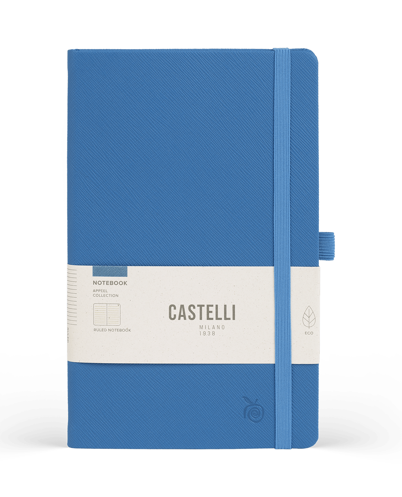 Carnet CASTELLI MILANO Appeel Classic - 19 x 25 cm - Hardcover - Ligné - Cobalt - 8056149954362