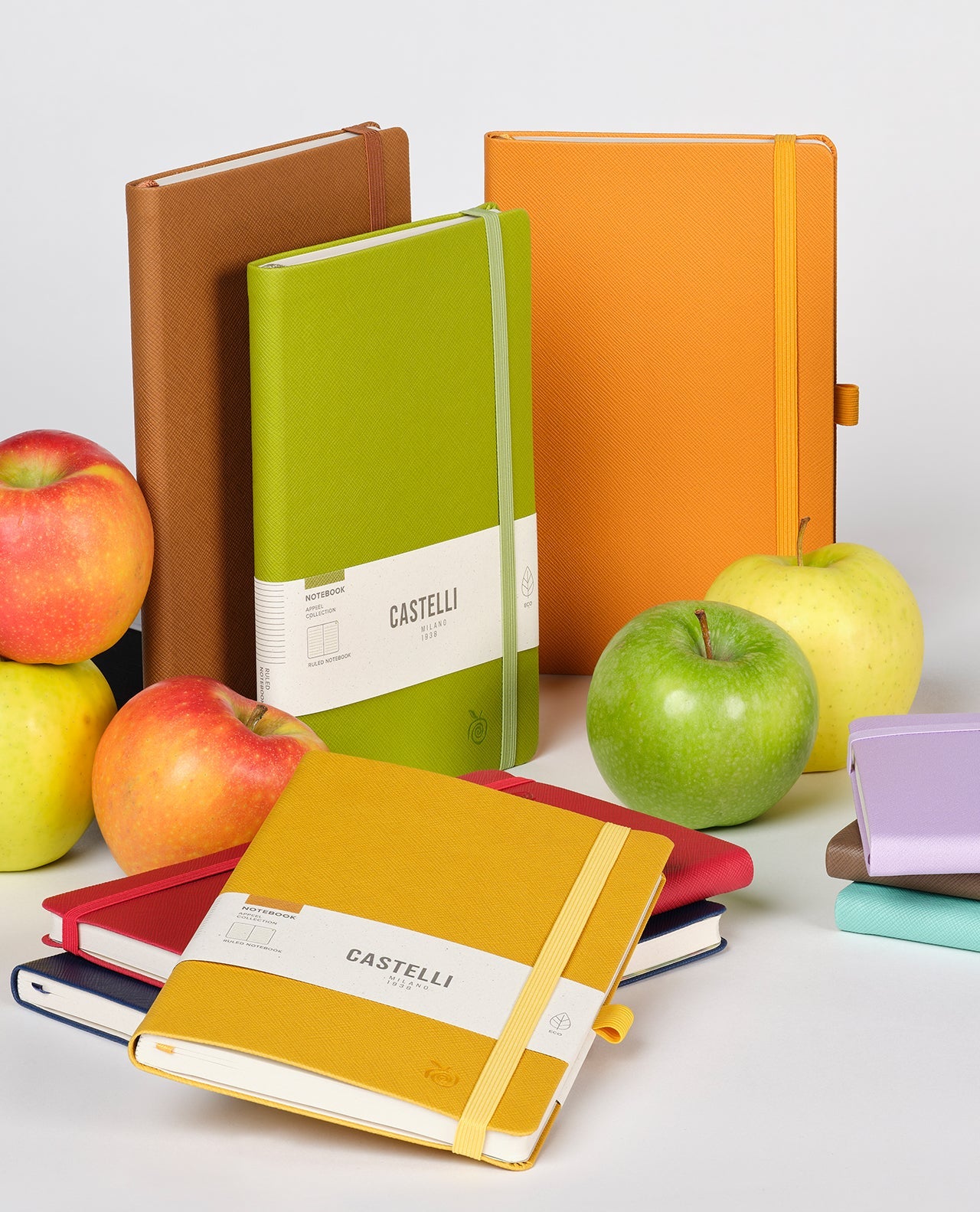 Carnet CASTELLI MILANO Appeel Classic - 19 x 25 cm - Hardcover - Ligné - Piatlin Renetta - 8056149954331