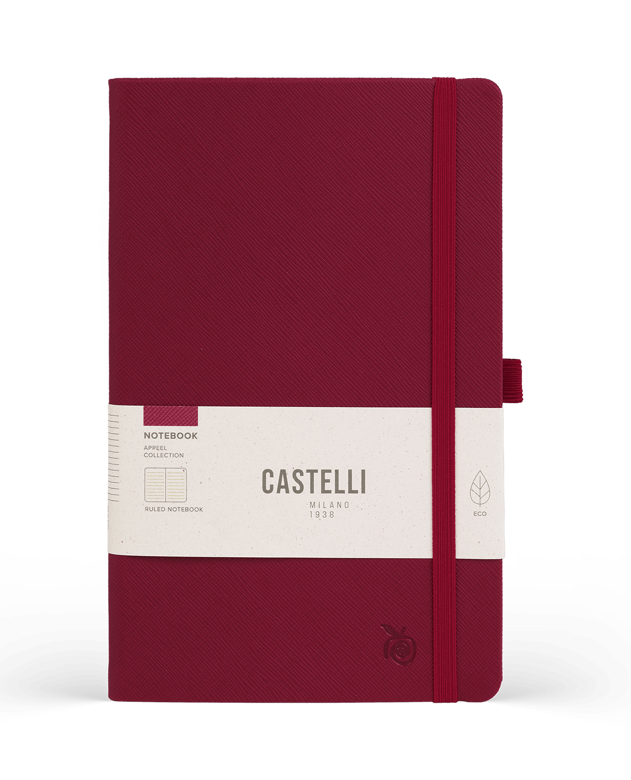 Carnet CASTELLI MILANO Appeel Classic - 19 x 25 cm - Hardcover - Ligné - Pink Lady - 8056149954287