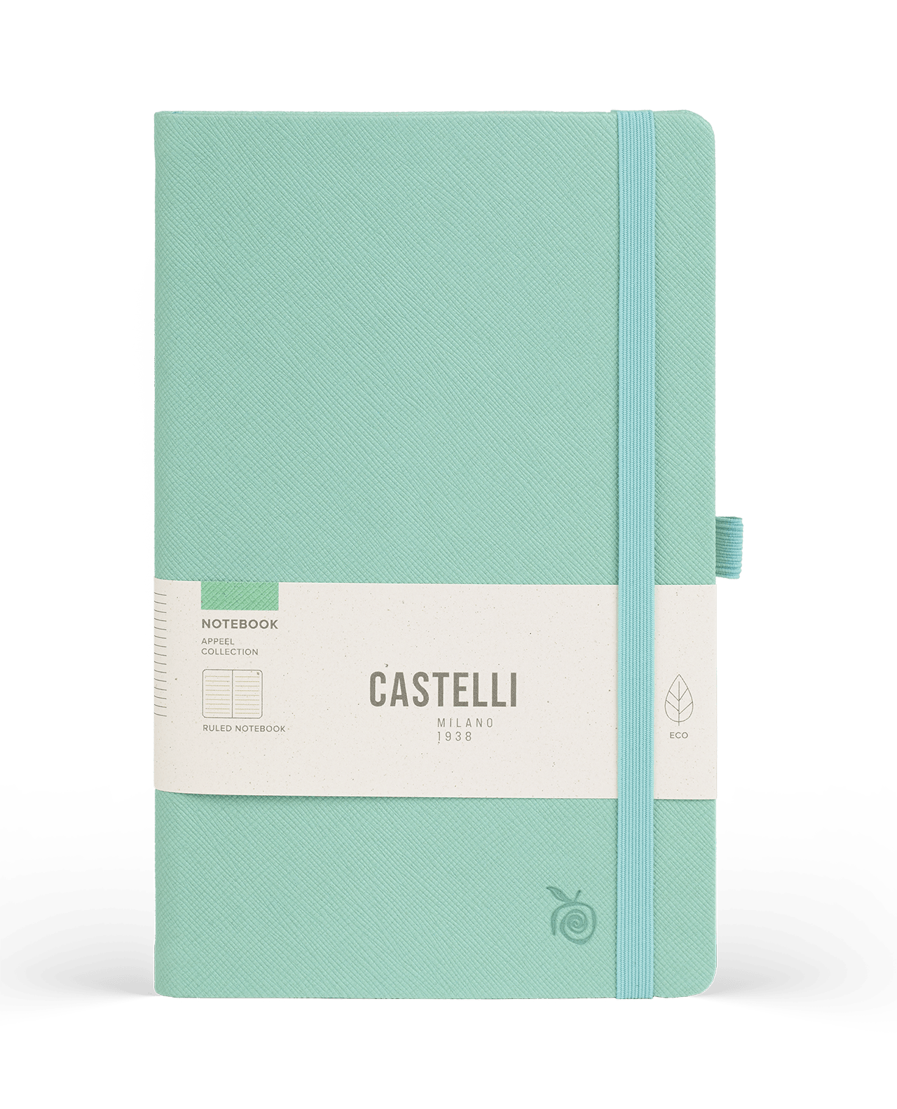 Carnet CASTELLI MILANO Appeel Classic - 19 x 25 cm - Hardcover - Ligné - Tiffany - 8056149954294