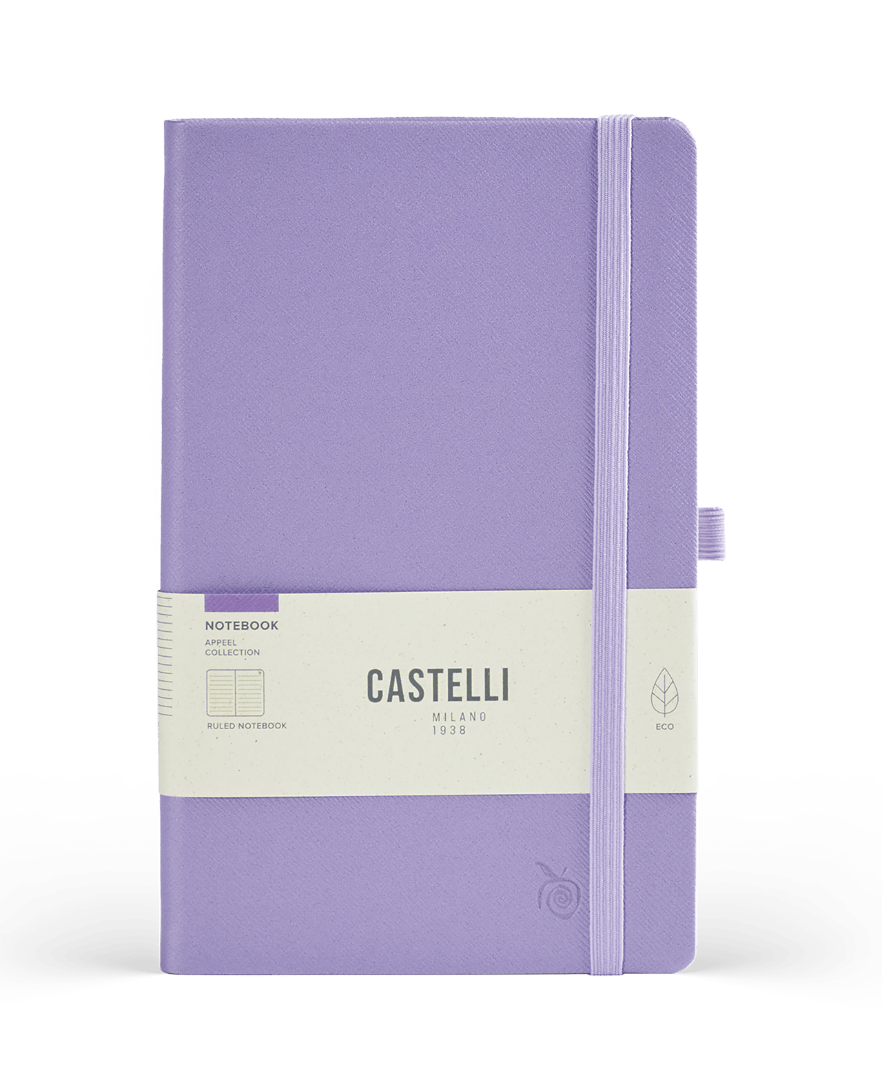 Carnet CASTELLI MILANO Appeel Classic - 19 x 25 cm - Hardcover - Ligné - Violet - 8056149954225