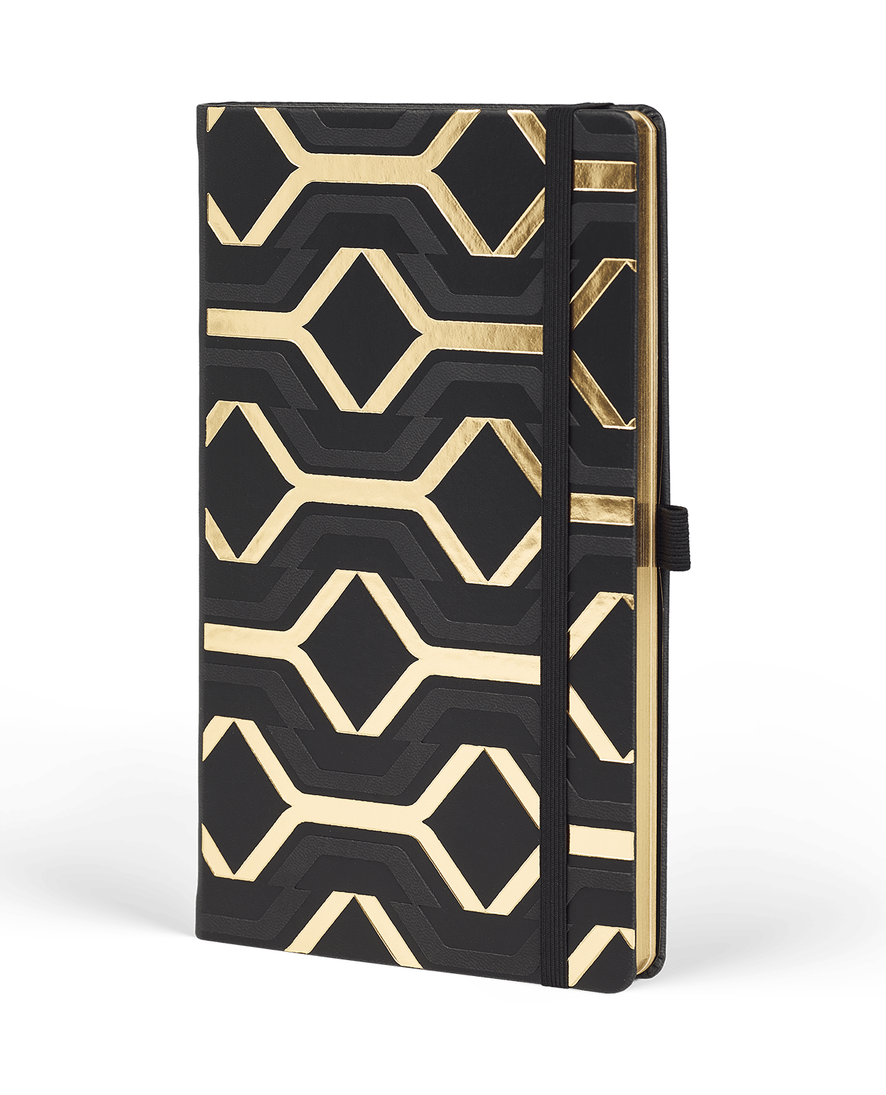 Carnet CASTELLI MILANO Gold - 19 x 25 cm - Hardcover - Ligné - Clasp - 8056149955550