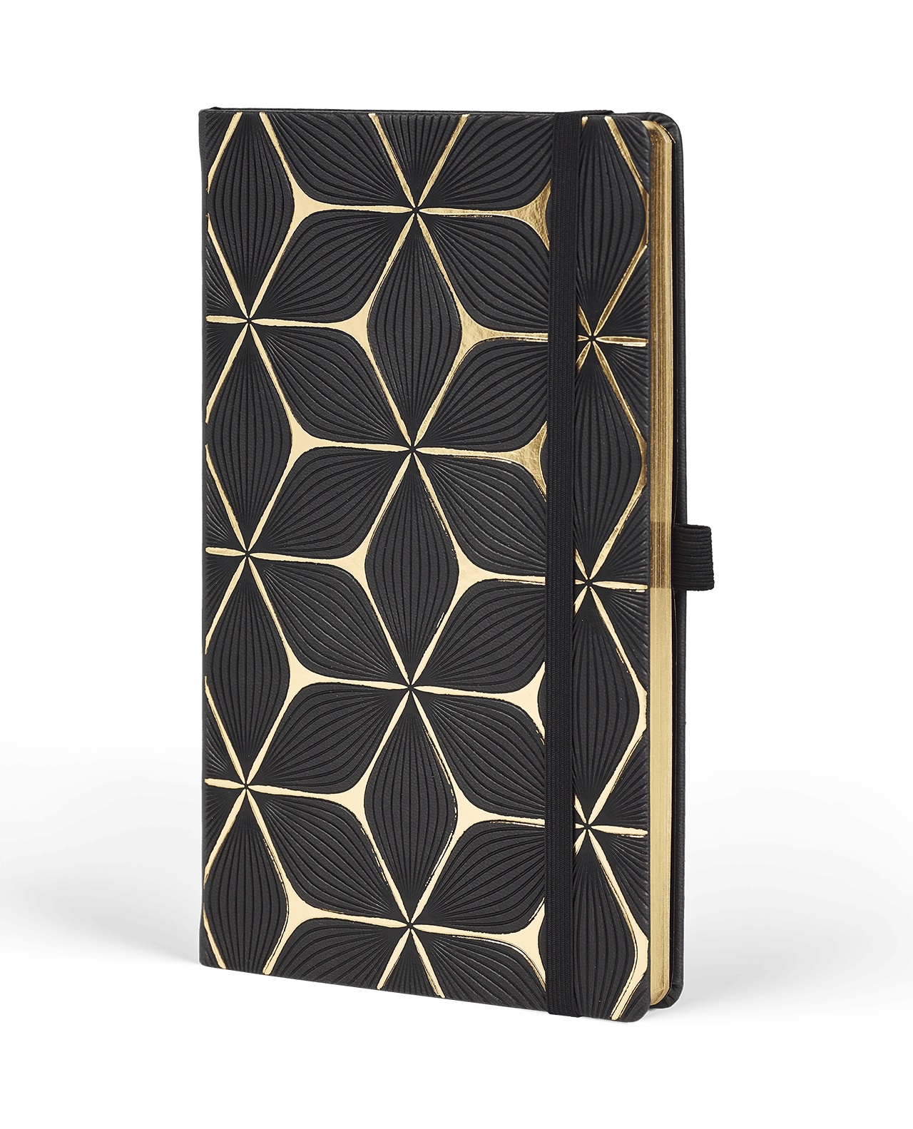 Carnet CASTELLI MILANO Gold - 19 x 25 cm - Hardcover - Ligné - Flower - 8056149955574