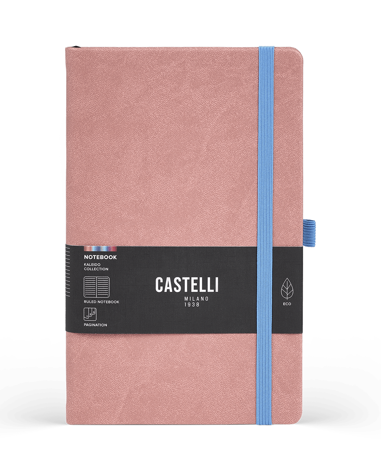 Carnet CASTELLI MILANO Kaleido - 19 x 25 cm - Hardcover - Ligné - Old Rose - 8056149953846