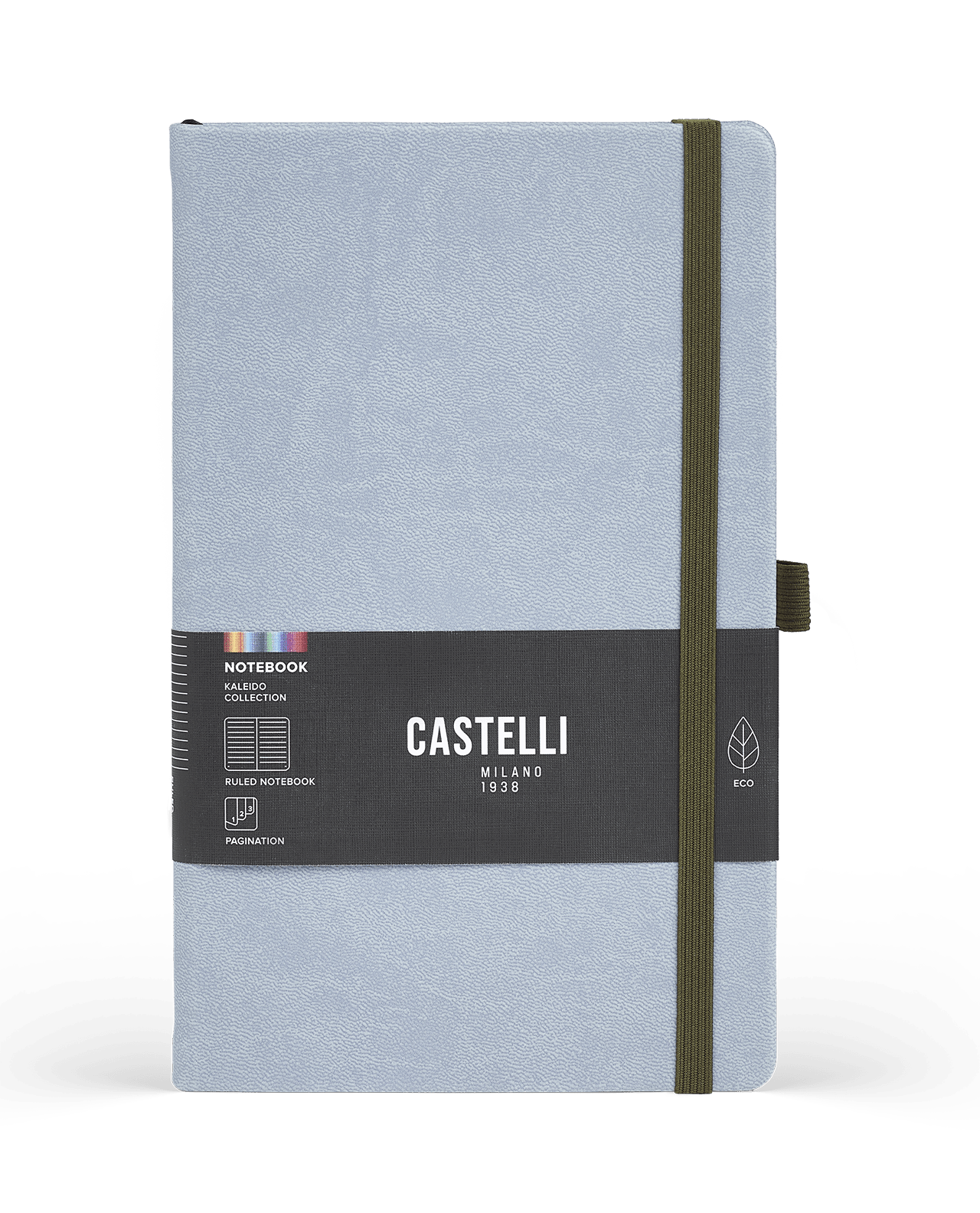 Carnet CASTELLI MILANO Kaleido - 19 x 25 cm - Hardcover - Ligné - Steel - 8056149953853