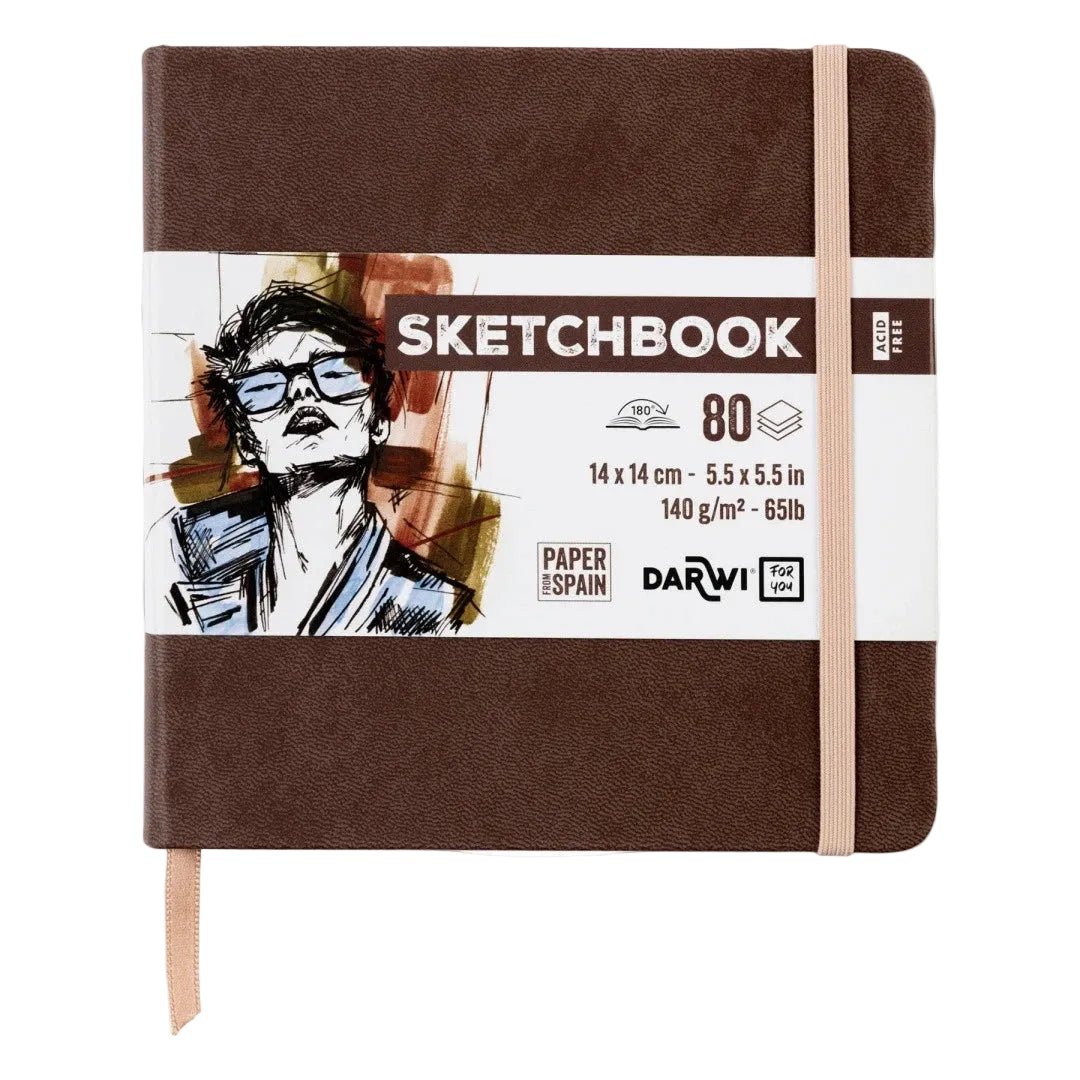 Carnet DARWI For You Sketchbook - 14 x 14 - Uni - Brun - 5411711466743