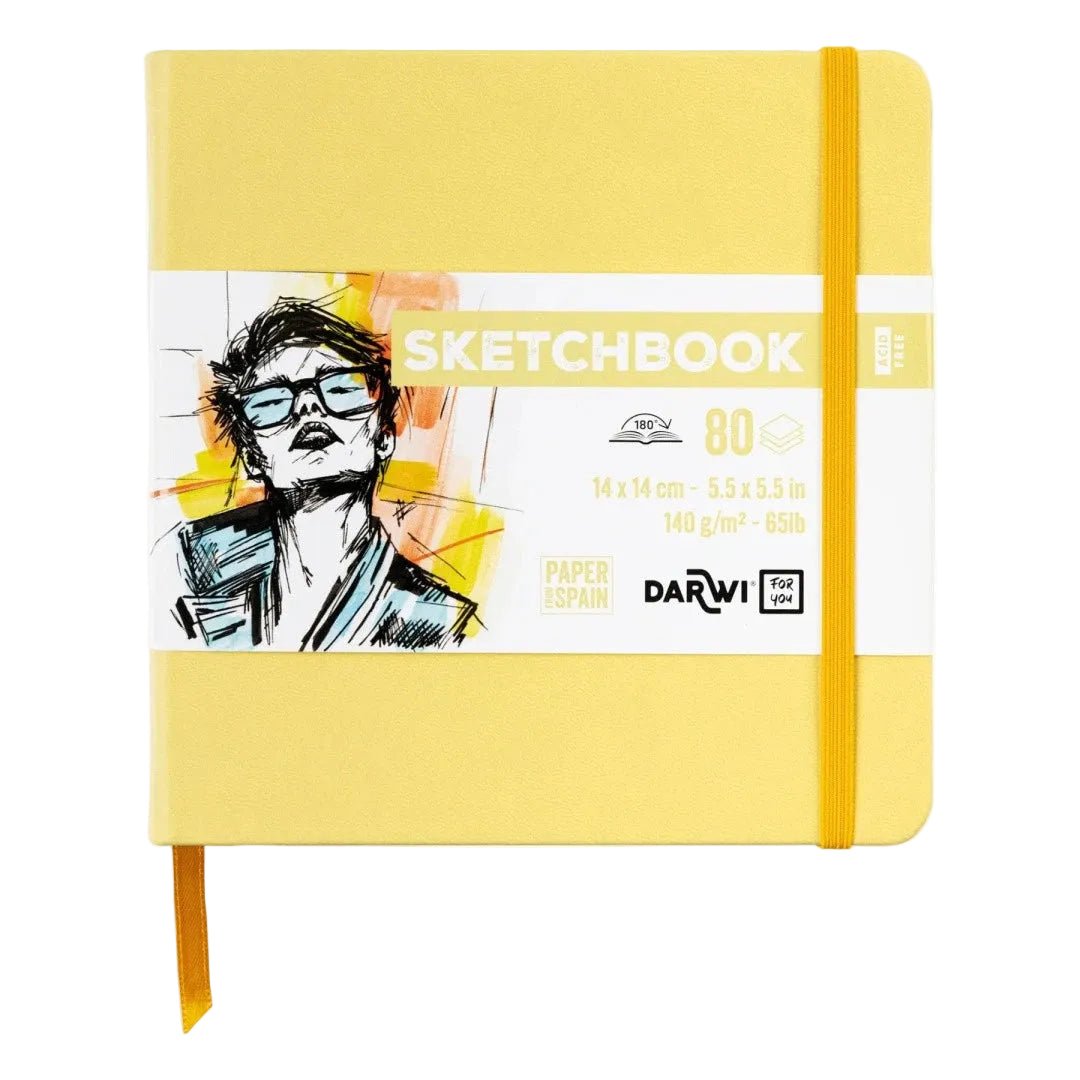 Carnet DARWI For You Sketchbook - 14 x 14 - Uni - Jaune pâle - 5411711466705