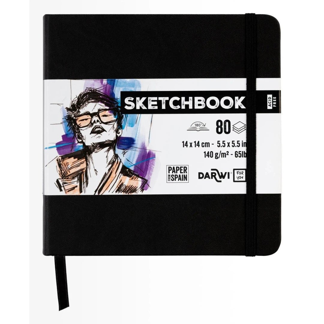 Carnet DARWI For You Sketchbook - 14 x 14 - Uni - Noir - 5411711466699