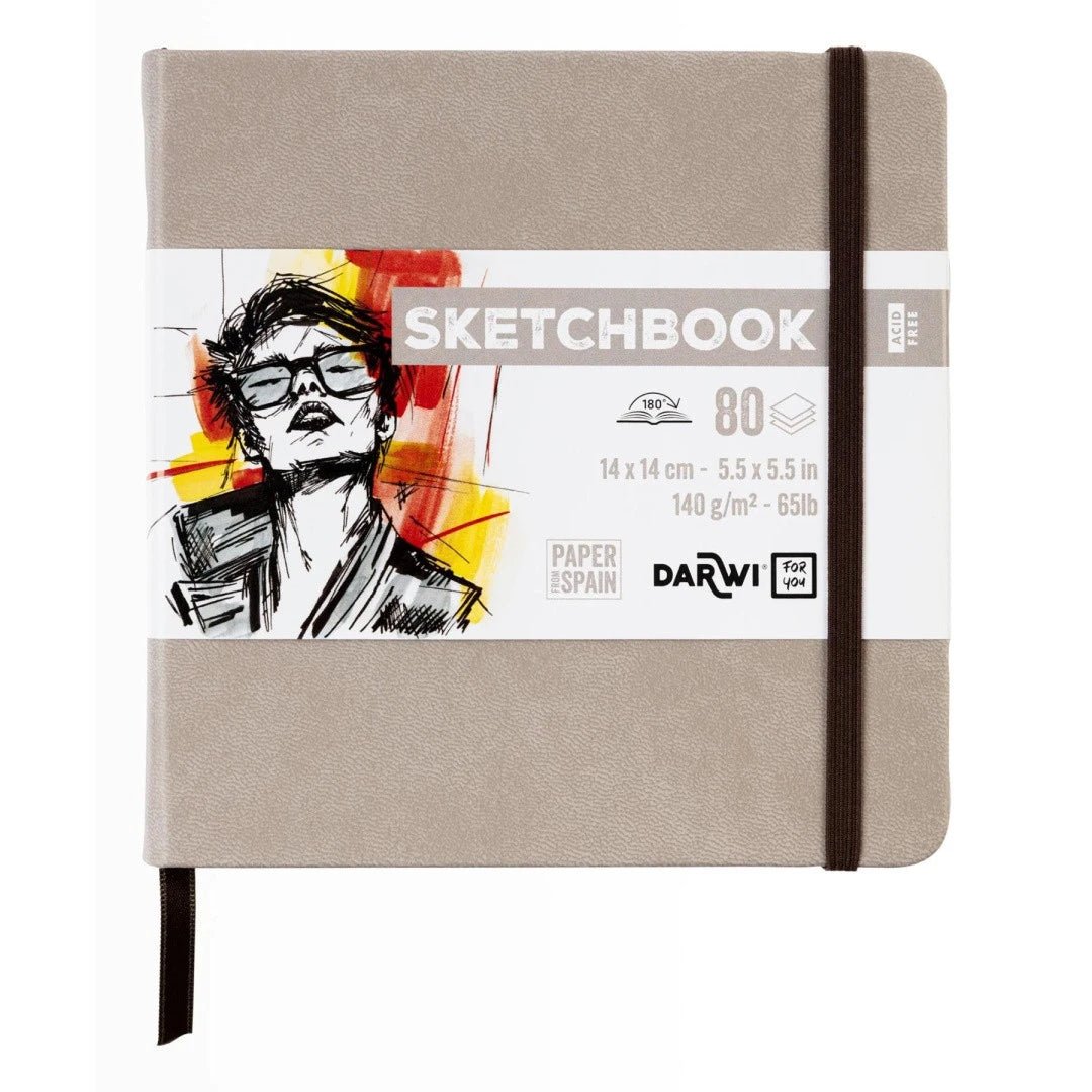 Carnet DARWI For You Sketchbook - 14 x 14 - Uni - Taupe - 5411711466729
