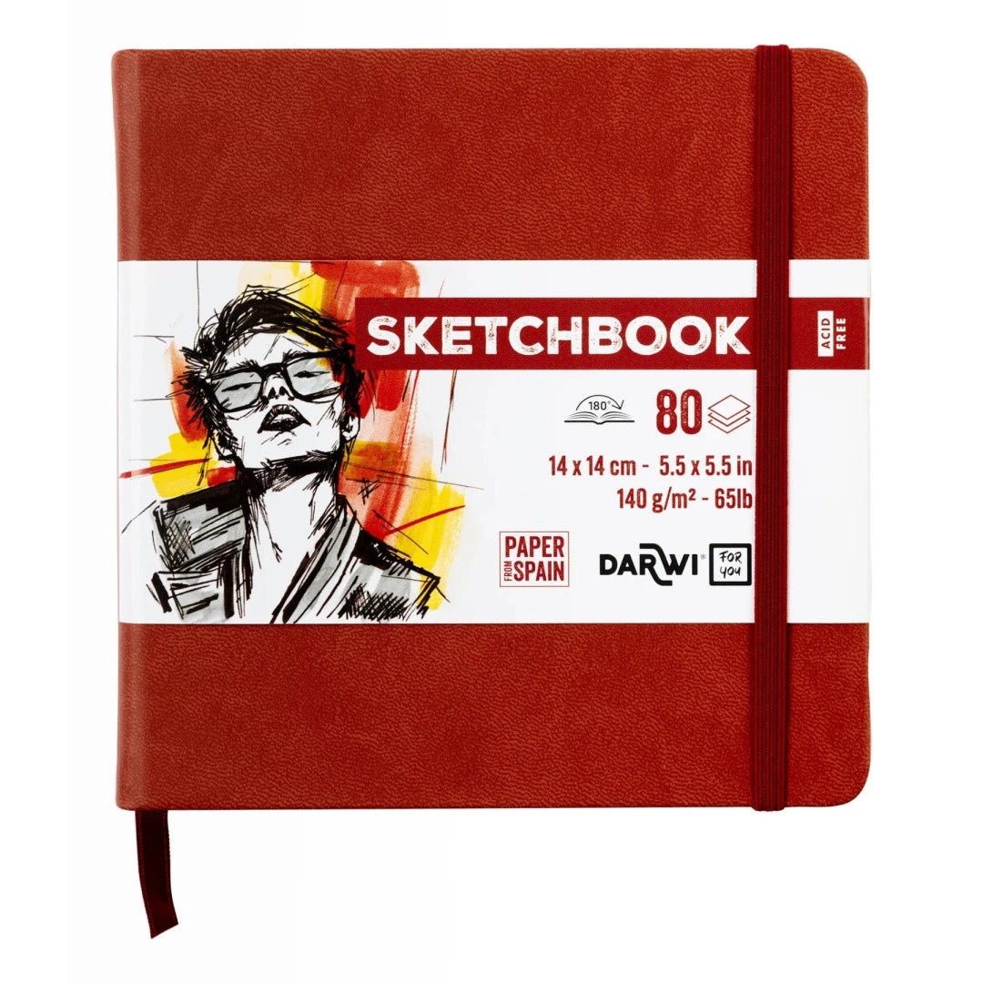 Carnet DARWI For You Sketchbook - 14 x 14 - Uni - Terracotta - 5411711466750