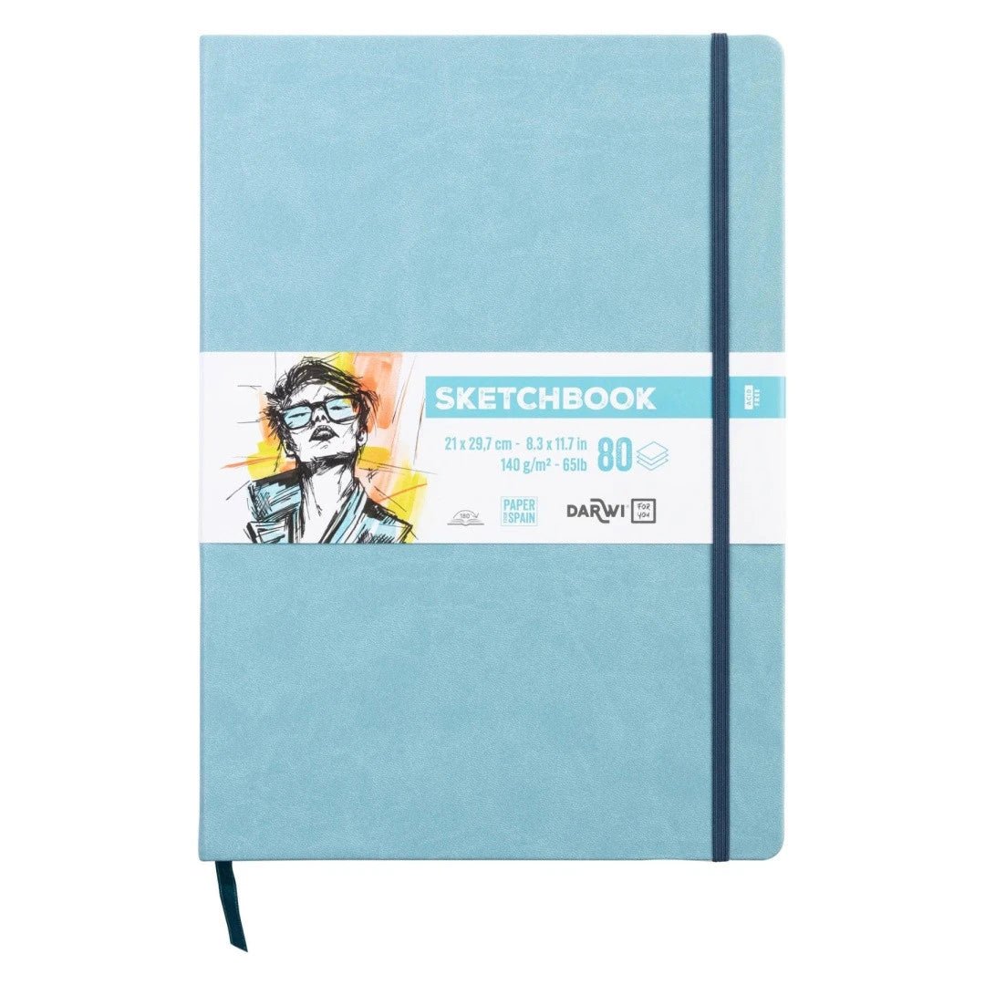 Carnet DARWI For You Sketchbook - A4 - Uni - Bleu pâle - 5411711466941