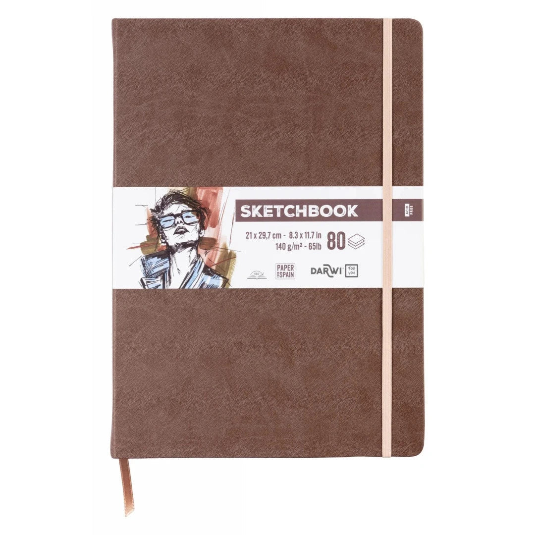 Carnet DARWI For You Sketchbook - A4 - Uni - Brun - 5411711466927
