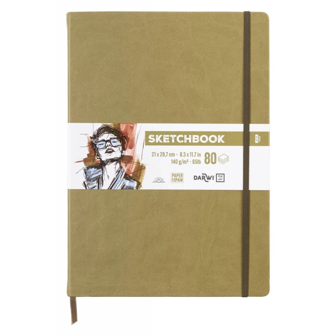 Carnet DARWI For You Sketchbook - A4 - Uni - Kaki - 5411711466910