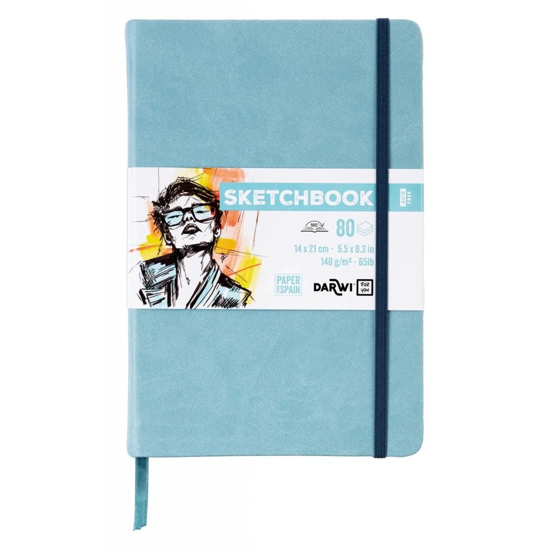 Carnet DARWI For You Sketchbook - A5 - Uni - Bleu pâle - 5411711466859