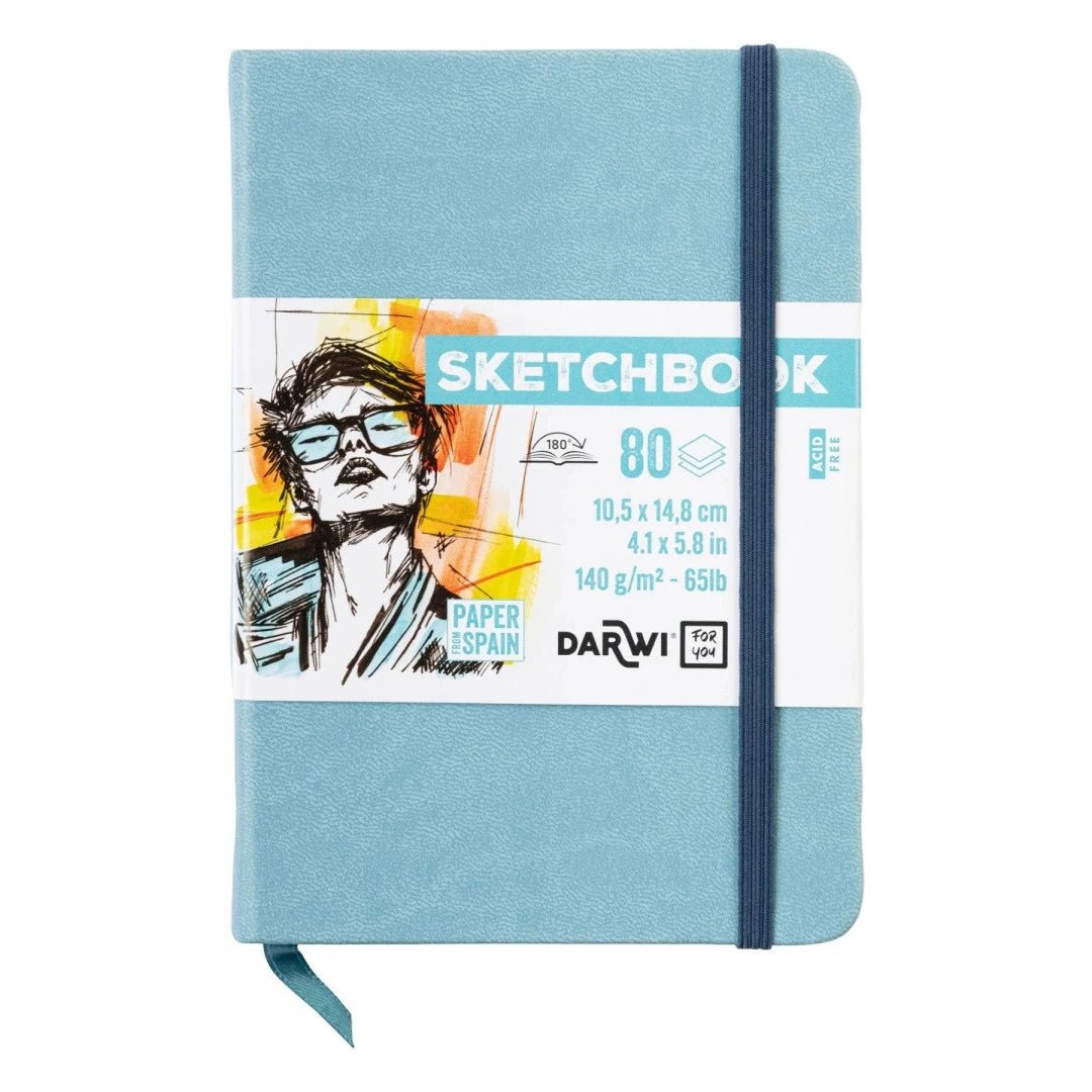 Carnet DARWI For You Sketchbook - A6 - Uni - Bleu pâle - 5411711466675