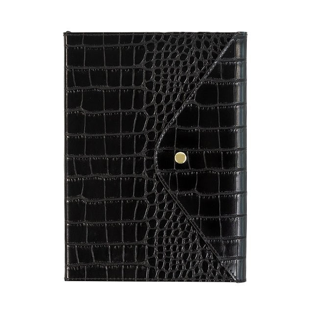 Carnet en cuir végétal ARTEBENE Majoie - A5 - Pointillé - Noir - 240p - 4035461281022