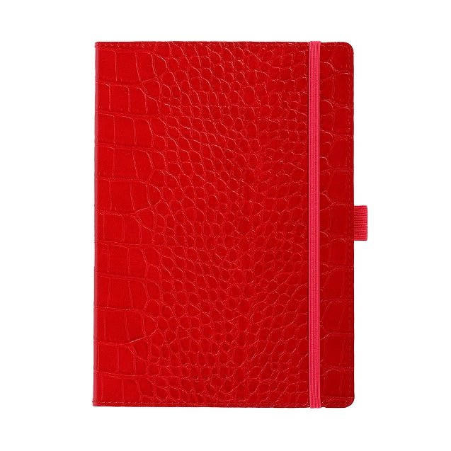 Carnet en cuir végétal ARTEBENE Majoie - A5 - Pointillé - Rouge - 144p - 4035461324569