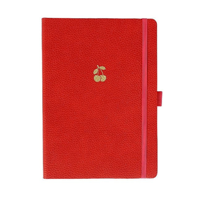 Carnet en cuir végétal ARTEBENE Majoie - A5 - Pointillé - Rouge - 144p - 4035461333264