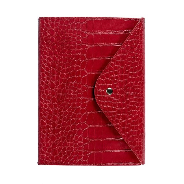 Carnet en cuir végétal ARTEBENE Majoie - A5 - Pointillé - Rouge - 240p - 4035461297207