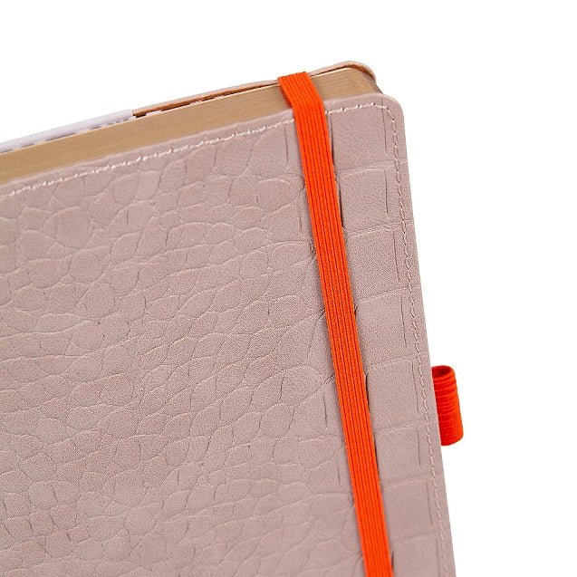 Carnet en cuir végétal ARTEBENE Majoie - A5 - Pointillé - Sable - 144p - 4035461304851