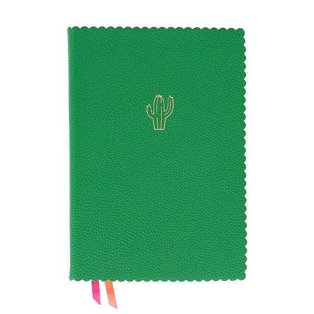 Carnet en cuir végétal ARTEBENE Majoie - A5 - Pointillé - Vert foncé - 240p - 4035461333240