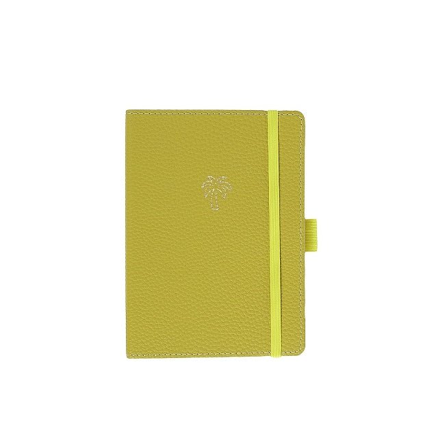 Carnet en cuir végétal ARTEBENE Majoie - A6 - Pointillé - Vert clair - 144p - 4035461333318