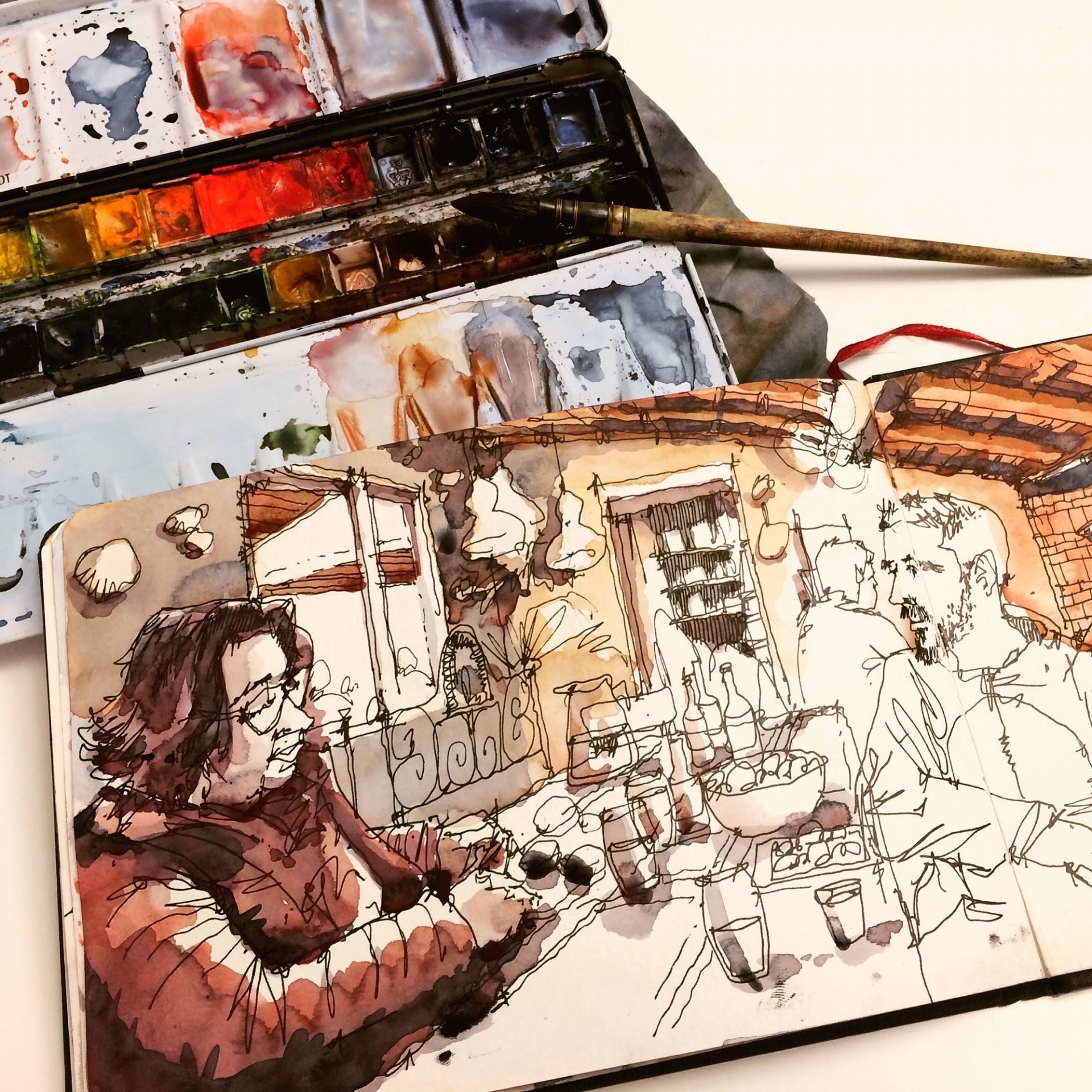 Carnet HAHNEMÜHLE Watercolour Book - A6 Portrait - Hardcover - Uni - 4011367102647