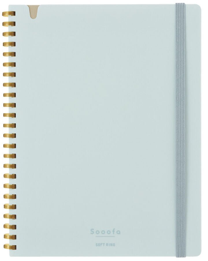 Carnet KOKUYO Soft Ring Sooofa - A5 - Softcover - Quadrillé - Light Blue - 4901480367477