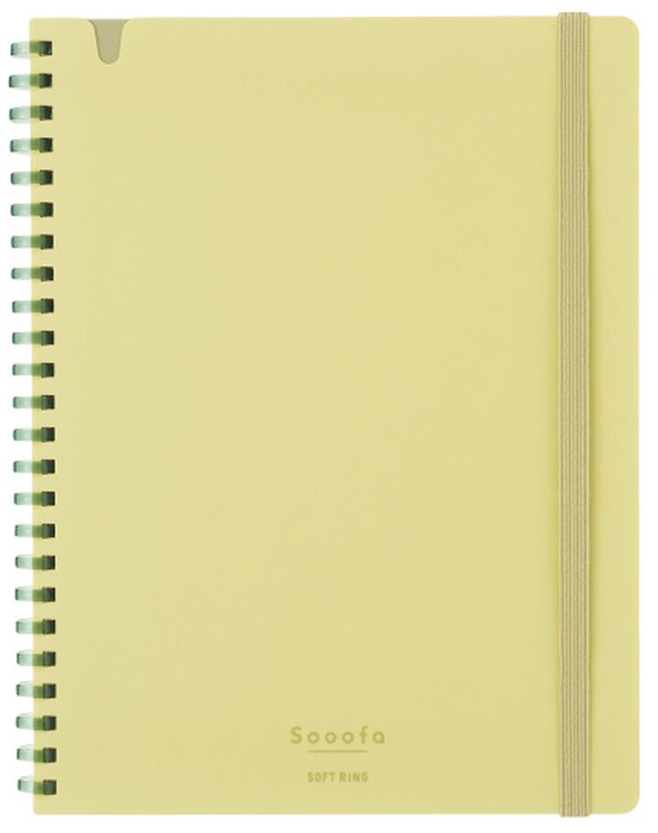 Carnet KOKUYO Soft Ring Sooofa - A5 - Softcover - Quadrillé - Yellow - 4901480367491