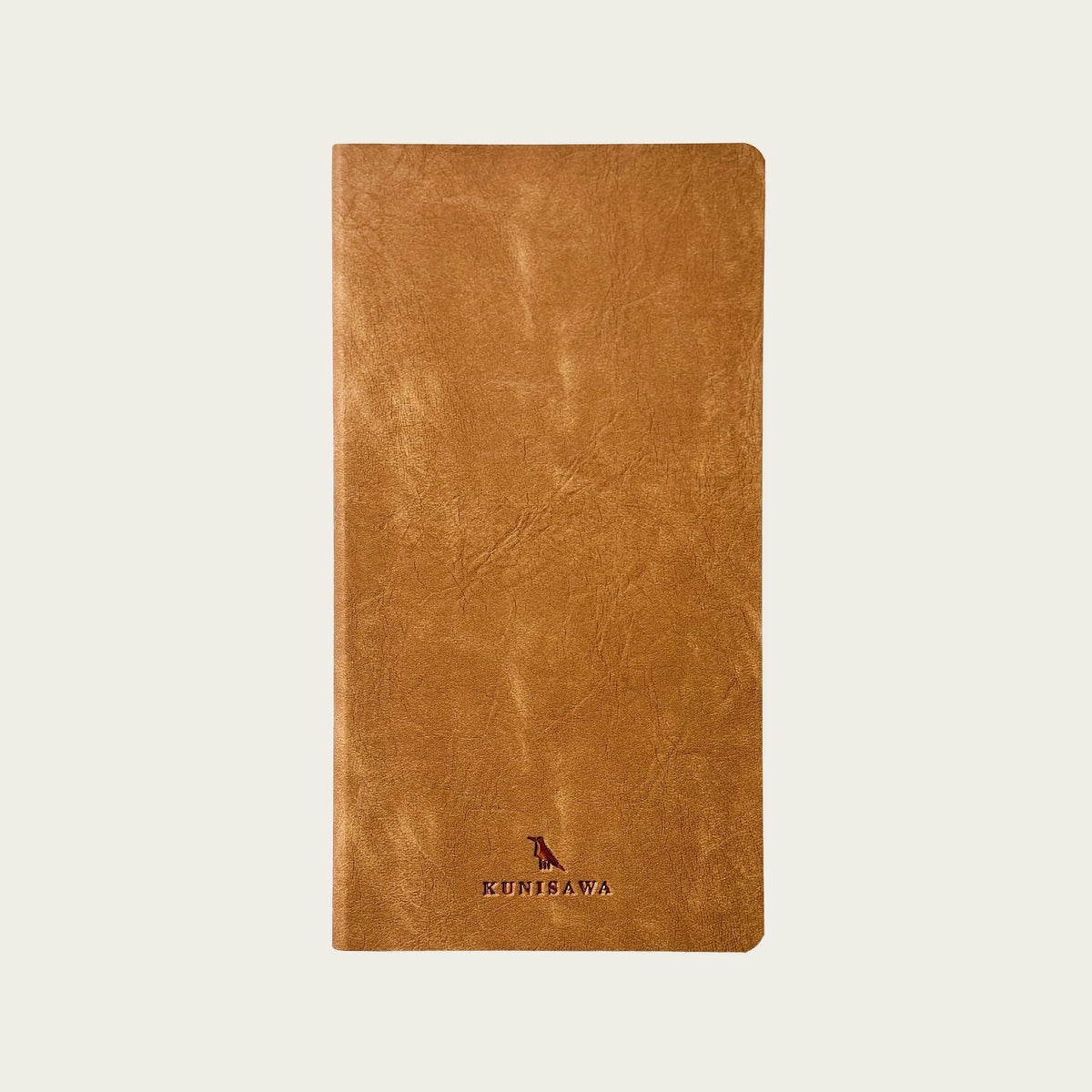 Carnet KUNISAWA Find Flex Note - 11 x 21 cm - Softcover - Quadrillé - Camel - 