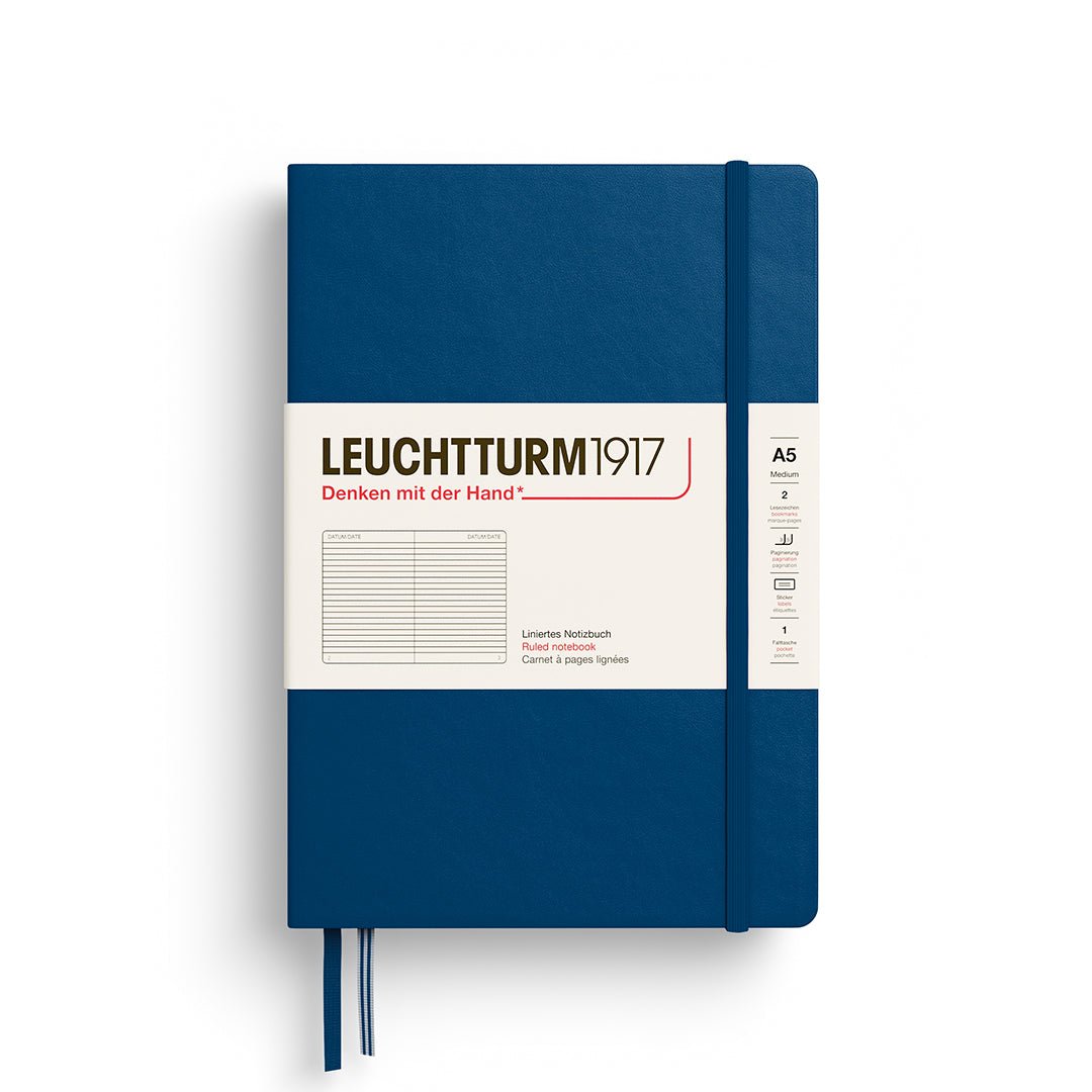 Carnet LEUCHTTURM1917 Classic - A5 - Hardcover - Ligné - Indigo - 