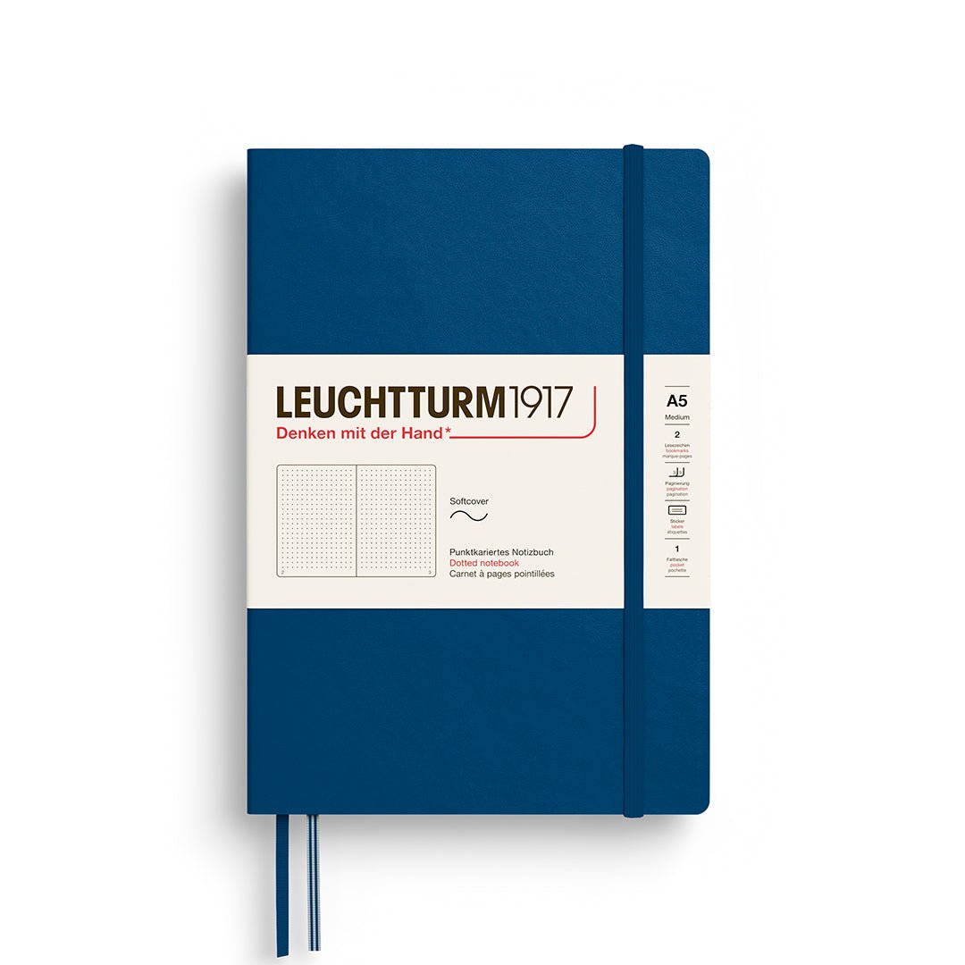 Carnet LEUCHTTURM1917 Classic - A5 - Softcover - Pointillé - Indigo - 
