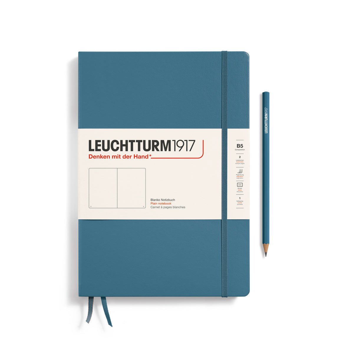 Carnet LEUCHTTURM1917 Classic - B5 - Hardcover - Uni - Stone Blue - 4004117616136