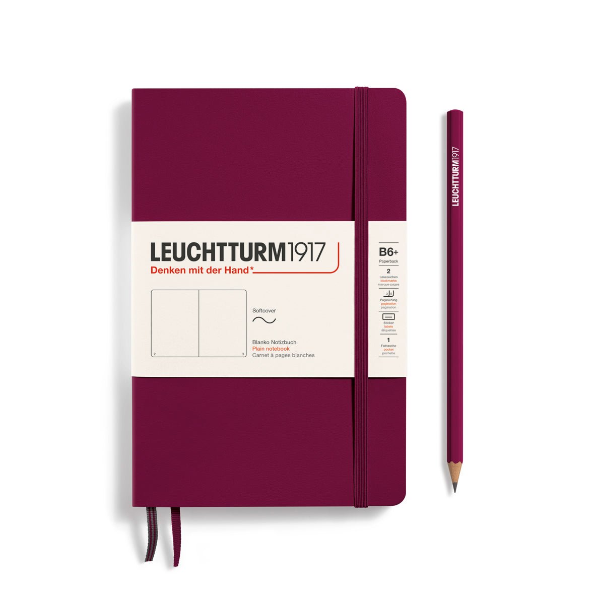 Carnet LEUCHTTURM1917 Classic - B6+ - Softcover - Uni - Port Red - 4004117551772