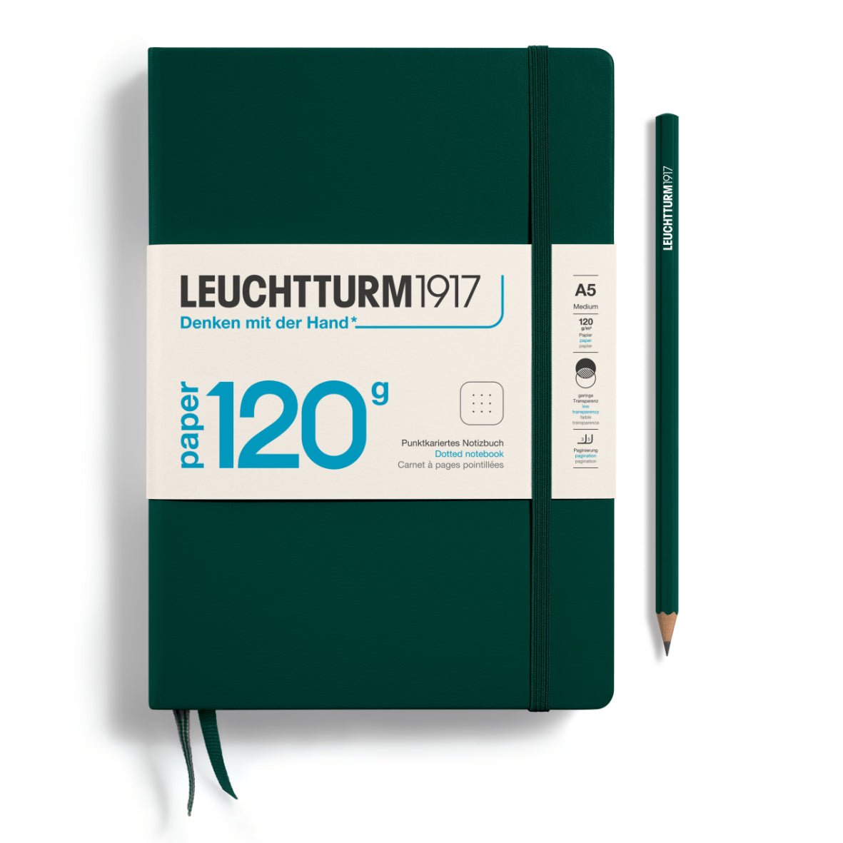 Carnet LEUCHTTURM1917 Edition 120G - A5 - Hardcover - Pointillé - Forest Green - 4004117648298
