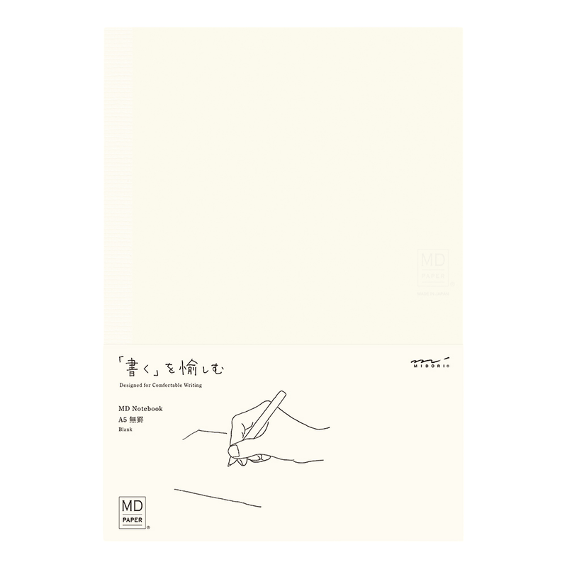 Designphil Midori MD Notebook Papier Uni A5 - Carnet Notes Japonais