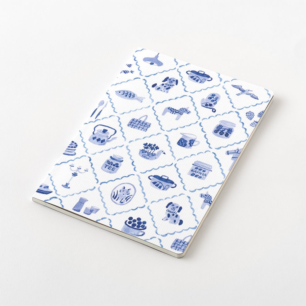 Carnet MIDORI Notebook Yuru Log - B6 - Pointillé - Bleu Nordique - 