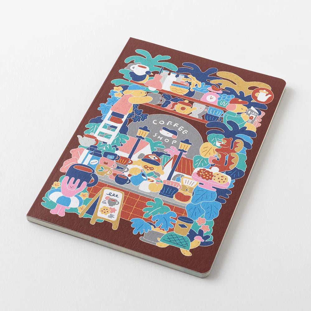 Carnet MIDORI Notebook Yuru Log - B6 - Pointillé - Café - 