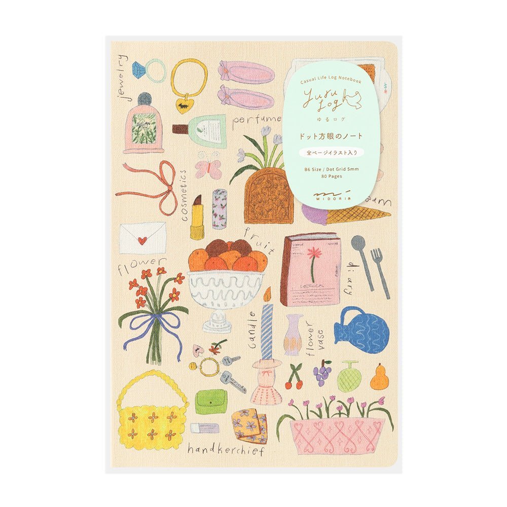 Carnet MIDORI Notebook Yuru Log - B6 - Pointillé - Ma Vie - 4902805153553