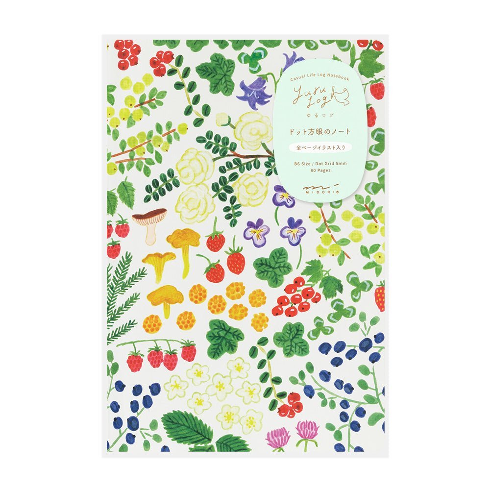 Carnet MIDORI Notebook Yuru Log - B6 - Pointillé - Scandinavie - 4902805153546